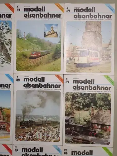 Modelleisenbahner 1989, Heft 1-12, transpress, Zeitschrift, Modelleisenbahn
