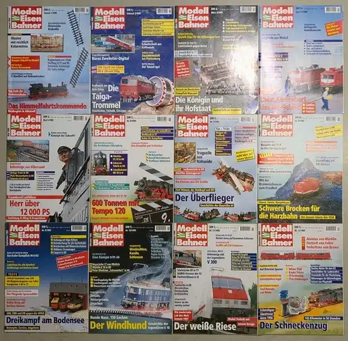 Modelleisenbahner 1995, Heft 1-12, Zeitschrift, Modelleisenbahn, Modellbau