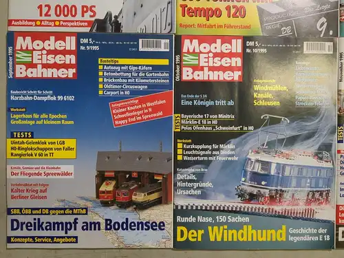 Modelleisenbahner 1995, Heft 1-12, Zeitschrift, Modelleisenbahn, Modellbau