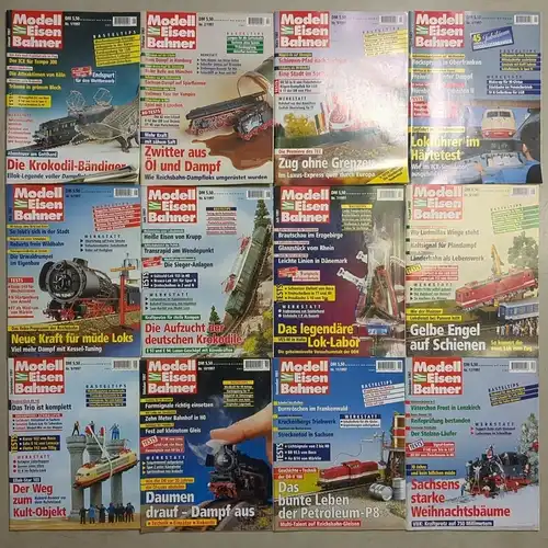 Modelleisenbahner 1997, Heft 1-12, Zeitschrift, Modelleisenbahn, Modellbau