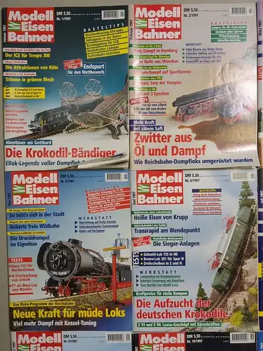 Modelleisenbahner 1997, Heft 1-12, Zeitschrift, Modelleisenbahn, Modellbau