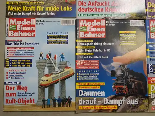 Modelleisenbahner 1997, Heft 1-12, Zeitschrift, Modelleisenbahn, Modellbau