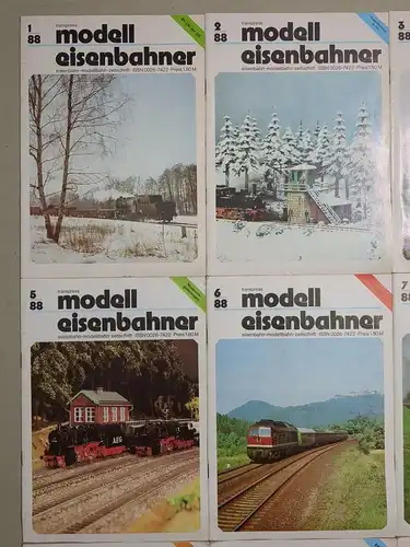 Modelleisenbahner 1988, Heft 1-12, transpress, Zeitschrift, Modelleisenbahn