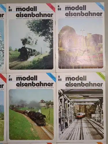Modelleisenbahner 1988, Heft 1-12, transpress, Zeitschrift, Modelleisenbahn
