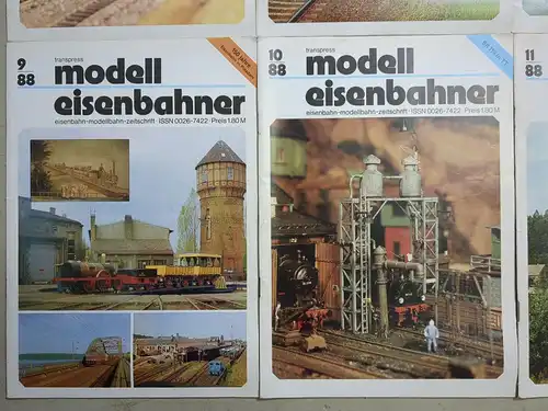 Modelleisenbahner 1988, Heft 1-12, transpress, Zeitschrift, Modelleisenbahn