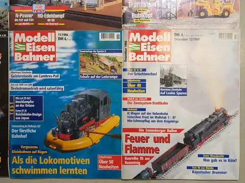 Modelleisenbahner 1994, Heft 1-12, Zeitschrift, Modelleisenbahn, Modellbau