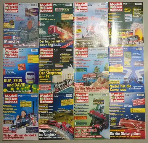 Modelleisenbahner 1996, Heft 1-12, Zeitschrift, Modelleisenbahn, Modellbau