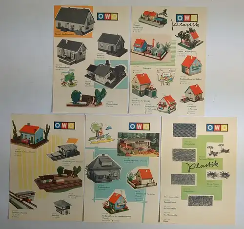 Katalog: OWO-Modelle, 1963, OWO-Spielwaren, Olbernhau, Modellbau, gebraucht, gut