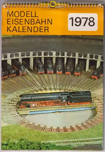 Wandkalender: Modelleisenbahnkalender 1978, VEB Bild und Heimat, Reichenbach