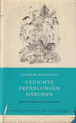 Buch: Gedichte, Erzählungen, Märchen, Brentano, Clemens, 1958, Manesse Verlag