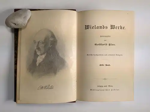Buch: Wielands Werke, 4 Bände, Bibliographisches Institut, Meyers Klassiker