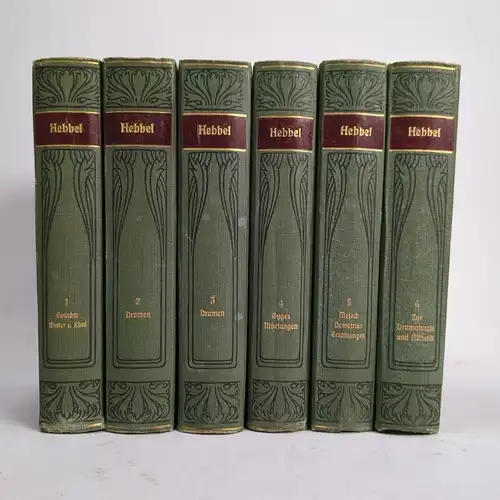 Buch: Hebbels Werke, Bibliographisches Institut, 6 Bände, Meyers Klassiker