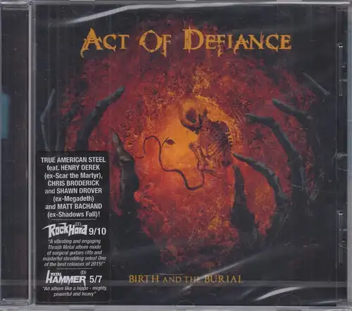 CD: Act of Defiance, Birth and the Burial. 2015, original eingeschweißt