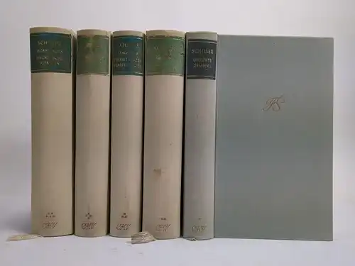 Buch: Friedrich Schiller - Sämtliche Werke, 5 Bände, 1962, Carl Hanser Verlag