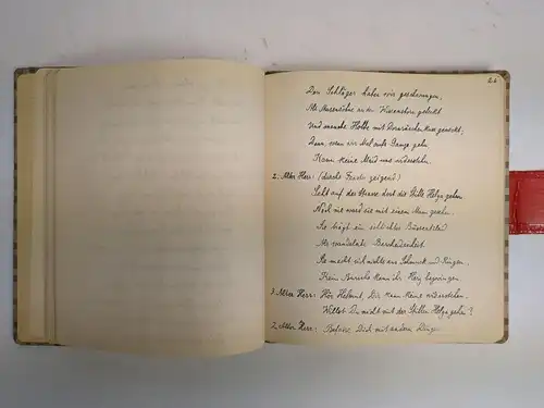 Buch: Helga oder die drei letzten Nächte, Brokus, Heinrich, 1953, Handschrift