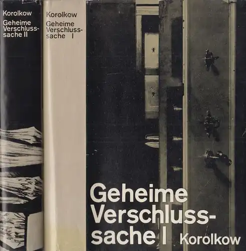 Buch: Geheime Verschlußsache, Korolkow, Juri. 1972, 2 Bände, gebraucht, gut