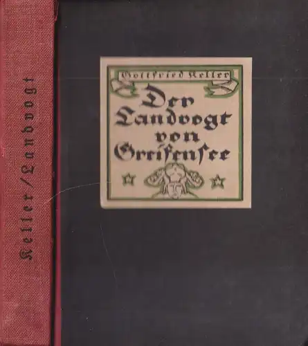 Buch: Der Landvogt von Greifensee, Keller, Gottfried, 1923, Erich Matthes, gut