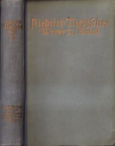 Buch: Nietzsches Werke- Taschen-Ausgabe Band 11, Nietzsche, Fr., 1923, Kröner