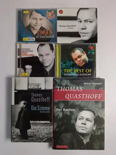 2 Bücher + 4 CDs Thomas Quasthoff: Die Stimme, Der Bariton, Opernarien, Best of