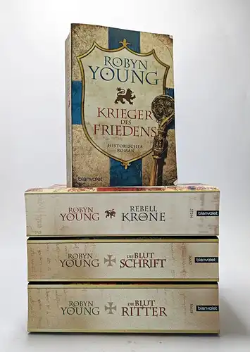 4 Bücher Robyn Young:  Rebell der Krone / Die Blutschrift / Die Blutritter ...
