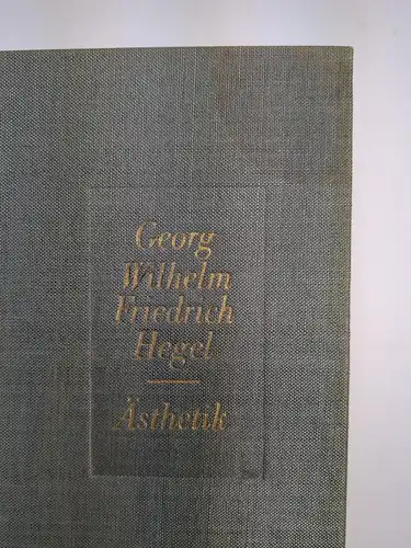 Buch: Ästhetik, 2 Bände, Georg Wilhelm Hegel, Europäische Verlagsanstalt