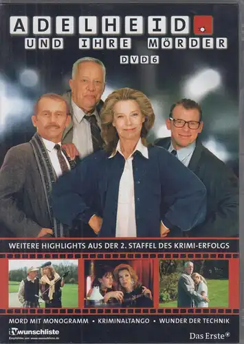 DVD: Adelheid und ihre Mörder DVD 6. 2006, weitere Highlights aus Staffel 2