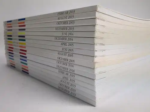 17 Hefte Das Plateau, 2003-2019,  Wolfgang Erk, Radius-Verlag, Konvolut