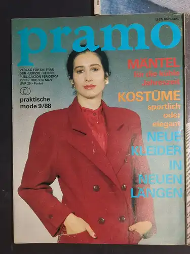 5 Hefte Zeitschrift Pramo 10/85; 5/86; 10/87; 9/88; 12/88, Rosemarie Sitte
