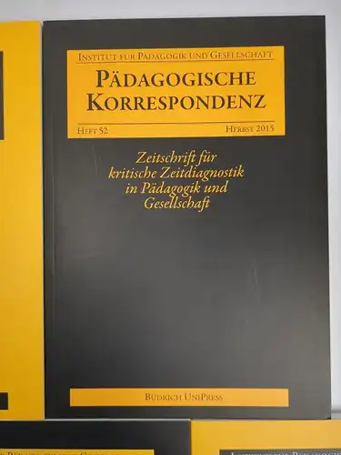 7 Hefte Pädagogische Korrespondenz Nr. 47/49/52/53/54/56/58, 2013-2018, Budrich