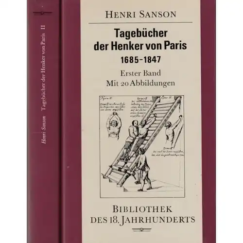 Buch: Tagebücher der Henker von Paris. Sanson, Henri, 2 Bände, 1985, Kiepenheuer