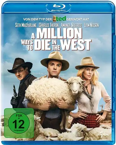 Blu-ray: A Million Ways to Die in the West. Seth MacFarlane, Charlize Theron