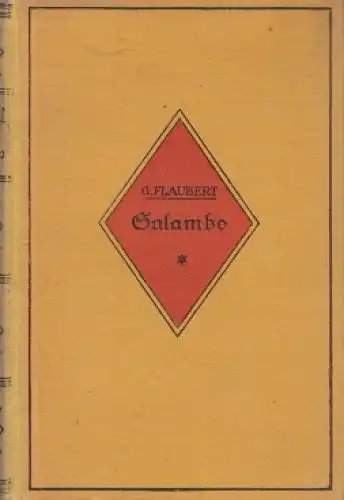 Buch: Salambo, Flaubert, Gustave. 1924, Rothgießer & Possekel, gebraucht, gut