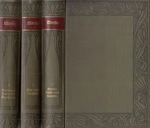 Buch: Mörikes Werke, Mörike, Eduard. 3 Bände, Meyers Klassiker-Ausgaben