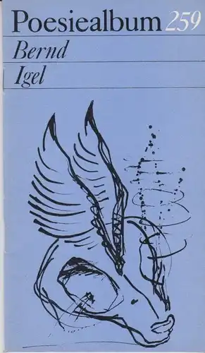 Buch: Poesiealbum 259, Igel, Bernd, 1989, Verlag Neues Leben