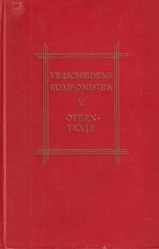Buch: Verschiedene Komponisten V, Kruse, Reclams Rundfunk- & Theater-Bibliothek
