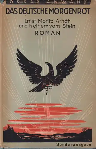 Buch: Das deutsche Morgenrot, Roman, Oskar Anwand, 1927, Verlag Rich. Bong