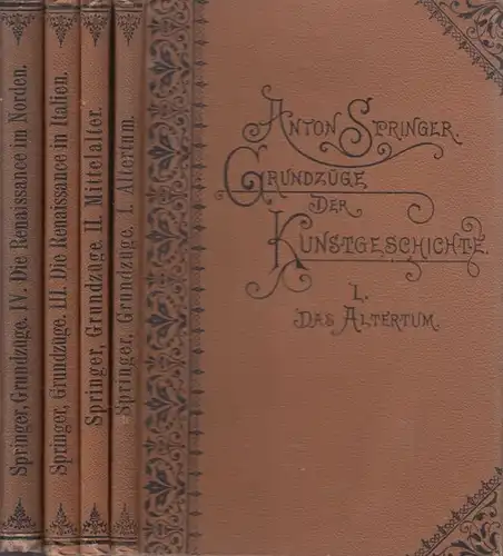 Buch: Grundzüge der Kunstgeschichte (4 Bände) - Textbuch zur... Springer, Anton