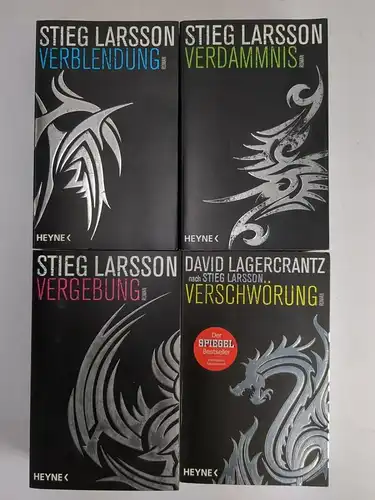 Buch: Millennium-Trilogie + Verschwörung, 4 Bände, Larsson, Lagercantz, 4 Bände