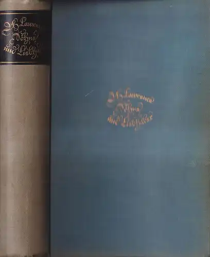 Buch: Söhne und Liebhaber, D. H. Lawrence, 1925, Insel Verlag, gebraucht, gut