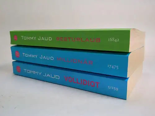 3 Bücher Tommy Jaud: Vollidiot; Millionär; Resturlaub, Fischer Taschenbücher