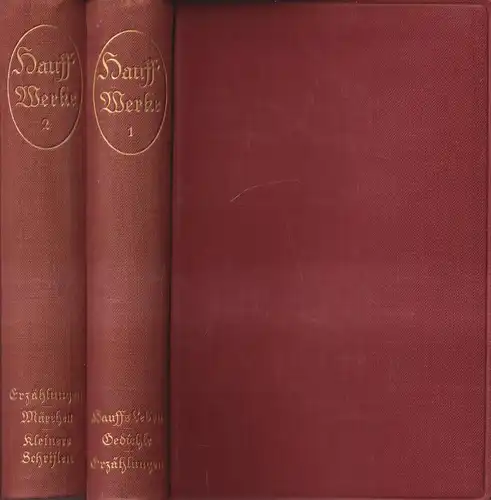 Buch: Wilhelm Hauffs sämtliche Werke in zwei Bänden, 1921, Reclam, 2 Bände