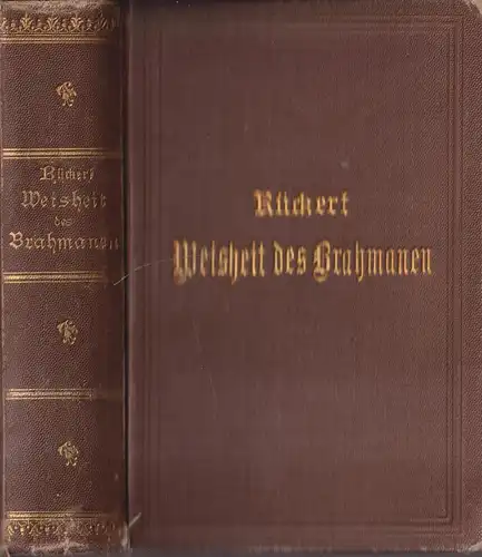 Buch: Die Weisheit des Brahmanen, Friedrich Rückert, Reclam, Miniatur-Ausgabe