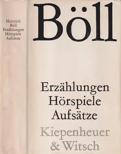 Buch: Erzählungen. Hörspiele. Aufsätze, Böll, H., 1962, Kiepenheuer & Witsch