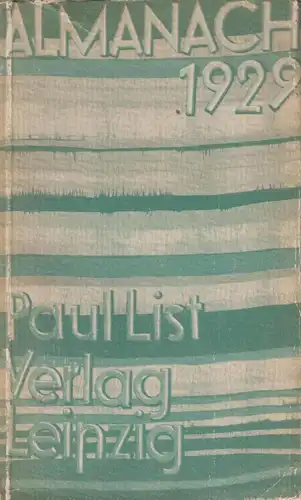 Buch: Almanach des Paul List Verlages, List, E. W. (Hg.), 1929, Paul List Verlag