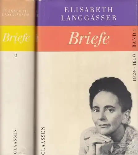 Buch: Briefe 1924 - 1950, Langgässer, Elisabeth. 2 Bände, 1990, Claasen Verlag