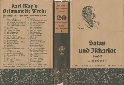 Schutzumschlag: Satan und Ischariot Band 1. May, Karl, Karl-May-Verlag