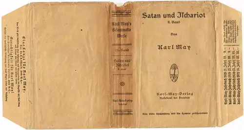 Schutzumschlag: Satan und Ischariot Band II. May, Karl, Karl-May-Verlag