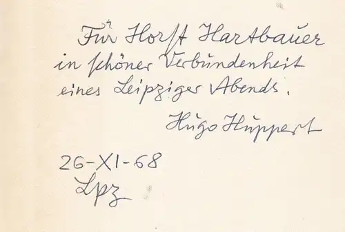 Buch: Logarithmus der Freude, Huppert, Hugo. 1968, Verlag Volk und Welt
