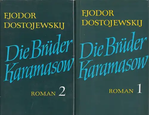 Buch: Die Brüder Karamasow, 2 Bände. Dostojewskij, F. M., 1977, Aufbau-Verlag