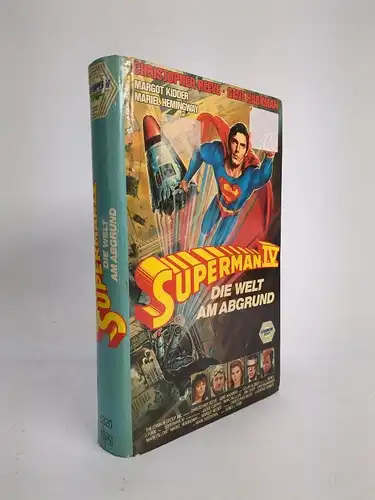 VHS: Superman IV - Die Welt am Abgrund, Christopher Reeve, Gene Hackman, 1988